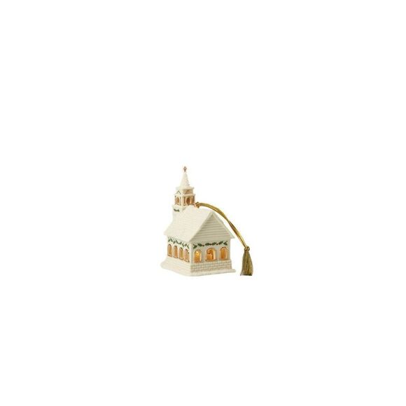 Lenox Christmas Village Church Lighted Ornament - Picture 2 of 4
